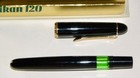 Vintage 70 s Pelikan 120  merz   Krell  Black  Gold   Green Pen   Nos   No Tip 