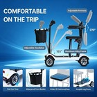 4 Wheel Folding Mobility Scooter Electric Power Wheelchairs Long Range 18 6miles