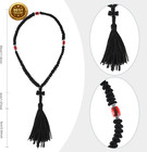 Handmade Orthodox Prayer Rope 100 Knots With Red Bead prayer Beads Christian Gre