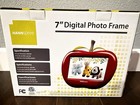 Hannspree 7    Shiny Red Apple Digital Photo Frame Rare Hard To Find