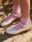 La Coqueta Gold Scalloped Mary Jane Shoes Girls Eu 27 Us 10 Soft Nappa Leather