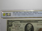  10 1929 Delaware City Delaware National Currency Bank Note Bill  1332 Vf30 Pcgs