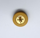 Lot Of 2 Chanel Yellow Mustard Logo 14 Mm Replacement Shank Buttons