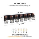 7 Lights 44  Farmhouse Led Vanity Light Sconce Fixture Bathroom Mirror Wall Lamp