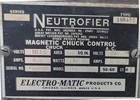 Electro-matic Products Neutrofier Eml7 Magnetic Chuck Control  Type 1nr48d