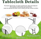 6ft Spandex Tabletop Cover  Spandex Tablecloth  Table Cover For Table Decoration