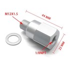 M12-1 5 Male To 1 8 Npt Female Coolant Water Temp Sensor Adapter Ls Swap   M12