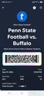 Penn State Vs Buffalo - 4 Club Seats -2  Lot 31  Parking Passes