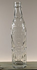 Rare Clear Chocolate Soldier Art Deco Soda Pop Bottle Pictorial Vintage 6 Oz