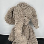 Rare Jellycat Mumble Elephant Grey Brown Floppy 14    Plush Stuffed Animal