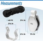 Extension Ladder Rope   Pulley Kit Compatible With Werner Aluminum Extension
