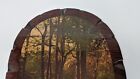 Vintage 1970s Lacquered Wood Plaque Wall Hanging Trees Forest Flowers Wilderness