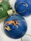 Downtown Disney Christmas Balls Ornaments Set Of 5 Rare Htf Mickey Lion King