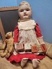 Primitive Antique 21  Sheppard Cloth Rag Doll