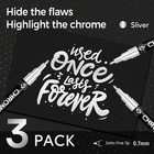 3pcs Chrome Paint Markers Silver Permanent Mirror Liquid Chrome Pens For Plas   