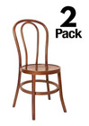 Bentwood Wood Chair With Standard Square Seat By Chivari  2 Pack