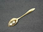 Vtg Frigast Sterling White Guilloche Enamel Gilded 3       Demitasse Spoon Silver