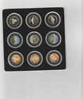Set Of 9 2003-2004 Deluxe Nickel Set Gold Plated   Colorized   Proof