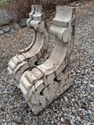 Antique Pair Large Roof Brackets Vtg Corbels Old Farmhouse Architectural  2 