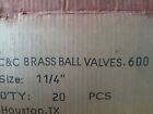 Ball Valve 1 1 4 Inch Npt Female Threaded Brass Ball Valve  Full Port Forged   