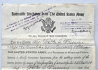 1918 Wwi Honorble Discharge Papers From The United States Army Private Wessman