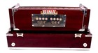 New Bina Original Professional 9 Stopper Portable Teak Harmonium With Bag