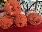 4 Balls Yarnspiration Bernat Yarn Blanket Orange Leaf 220yd 10 5oz 100  Polyeste