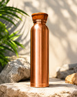 100  Pure Copper Water Bottle 1l - Ayurvedic Detox Bottle   Handmade Leak Proof 