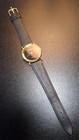 Vintage Diamond Quartz Watch Japan Movement Genuine Leather  Near Mint Condition