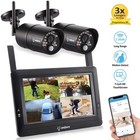 Wireless Security Camera Monitor System With 7  Touchscreen Monitor   2pcs Hd   