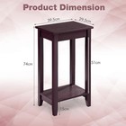 Tall End Table Coffee Stand Night Side Nightstand Accent Furniture  Costway