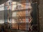 Southwestern Kokopelli Woven Tapestry Throw Blanket    Tribal Boho Decor     46   x54   