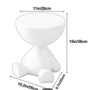 Cute Black Modern Bear Shaped Multifunctional Nightstand  W  Removable Lid