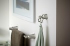 Moen Dartmoor Towel Robe Hook Brushed Nickel Bathroom Wall Mounted 2-prong