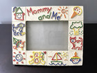 Vintage 90s Mommy And Me Scribbles Photo Picture Frame Child Baby Pictures