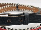 Vintage Beaded  Native American Leather Western Belt Sz 36 