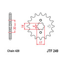 Jt Front Sprocket 14 14t Tooth Kawasaki Klx110 2002-2022 Honda Grom 125 13-23