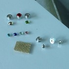 Star Trek Communicator Parts Kit  Kf  5 Metal T-jets  7 Crystals  Coronet Fabric