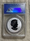 2017  5 Anacs Rp70 Dcam 1 Oz Canadian Maple Leaf Privy Mark First Day Of Issue