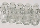 Kate Aspen Set Of 10 Mini Glass Favor Bottle With Swing Top