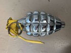 Vintage Rfx Us Military Practice Hand Grenade   Chrome   Training