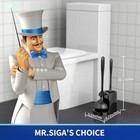 Mr siga Toilet Plunger And Bowl Brush Combo For Bathroom Cleaning  Black  1 Set
