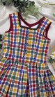 Vintage Girls Bavarian Dirndl Dress Oktoberfest Trachten Plaid Age 7-9 Yrs