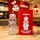 Jollibee Glass Tumbler Cup With Reusable Straw 2026 Promo Collectible Nwt