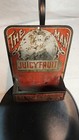 Vintage Wrigleys Juicy Fruit Gum Match Wall Safe Holder Tin Litho Advertising