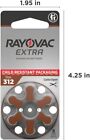 60 Rayovac Extra Advanced Hearing Aid Batteries  Size 312 Fast Shipping From Usa