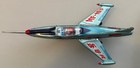 Vintage Tin Toy  mf103 Super Sonic Jet Plane  Friction Drive China 1960 With Box