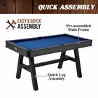 Barrington 5ft Billiards Pool Table With Balls Cues Rack Chalk Game Room Ready