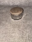 Antique Alvin Sterling Silver Monogram Cut Crystal Octagonal 1 Oz Powder Jar
