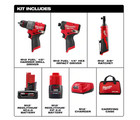 M12 Fuel 12-volt Li-ion Brushless Cordless Hammer Drill And Impact Driver Combo